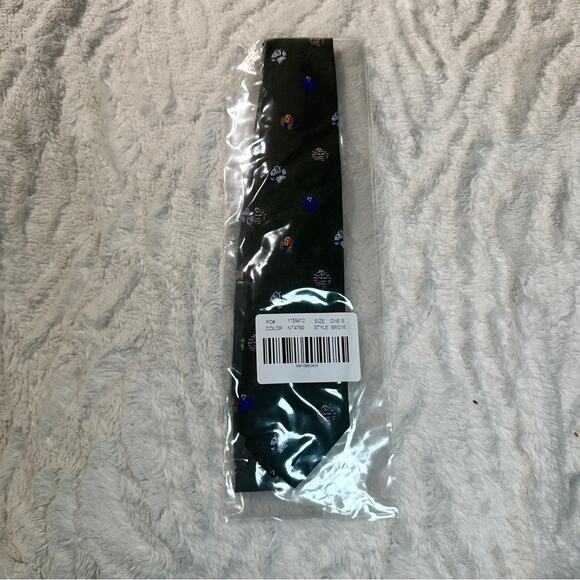 J.Crew One Size Men's Neck Tie Green Rugby English Silk Tie Preppy J Crew Office - Picture 4 of 7